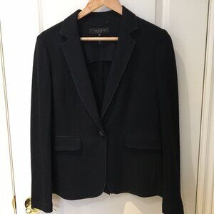 Navy wool club blazer, US 6
